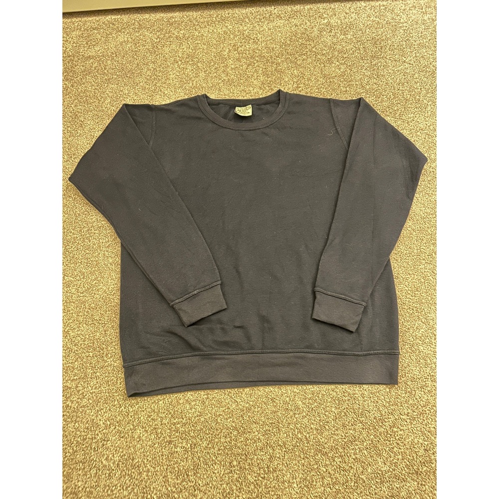 Pacific & Co Sweatshirt Mens Large Navy Blue Excellent Classic Crewneck Pullover